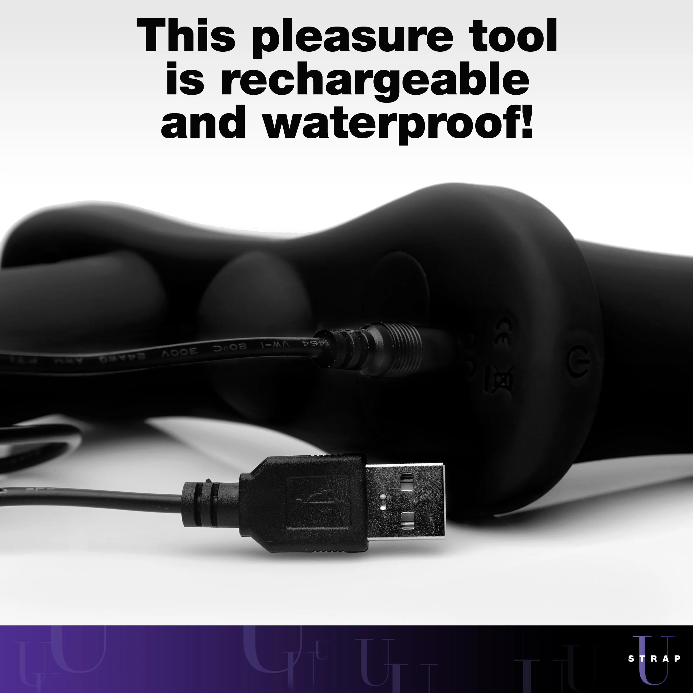 Black Double Take 10X Double Penetration Vibrating Strap-on & Harness - Image 7
