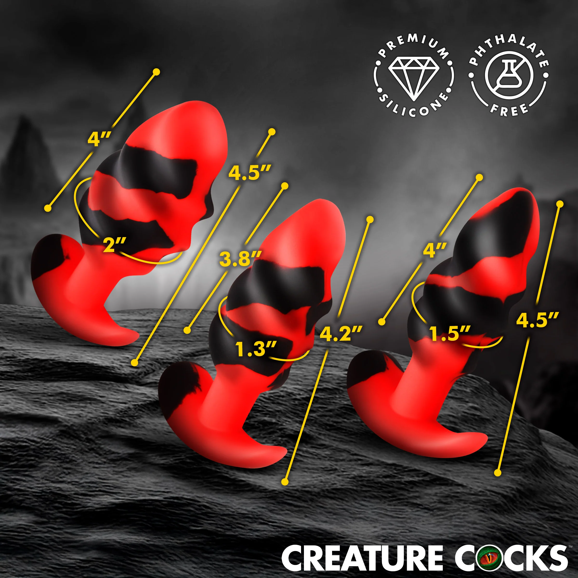 Dragon Trainer Silicone Butt Plug Set - Image 4