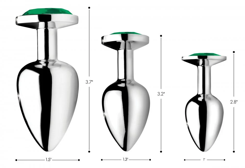 Emerald Gem Anal Plug Set - Image 2