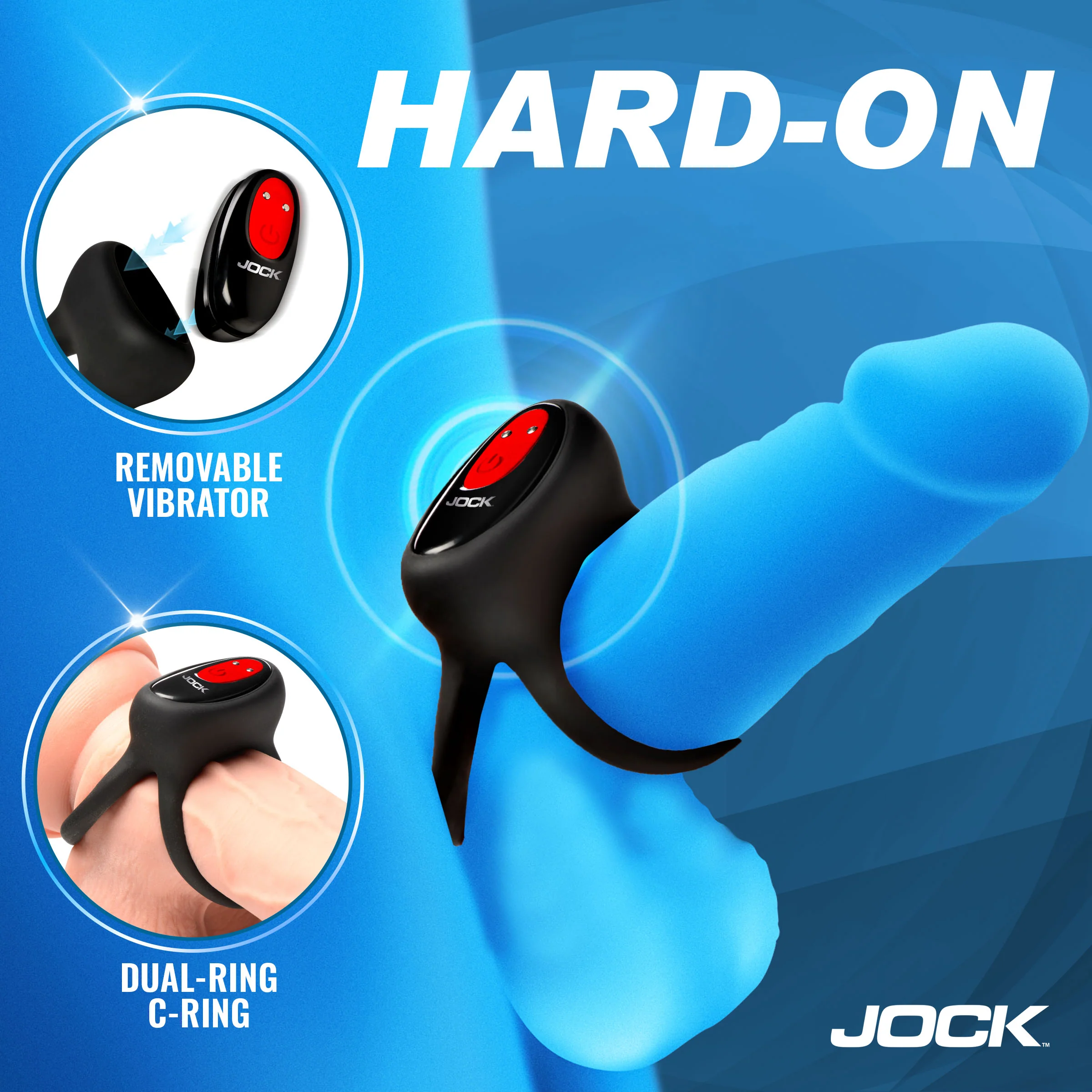 Enhancers Hard-On Vibrating Silicone Double C-Ring - Image 2