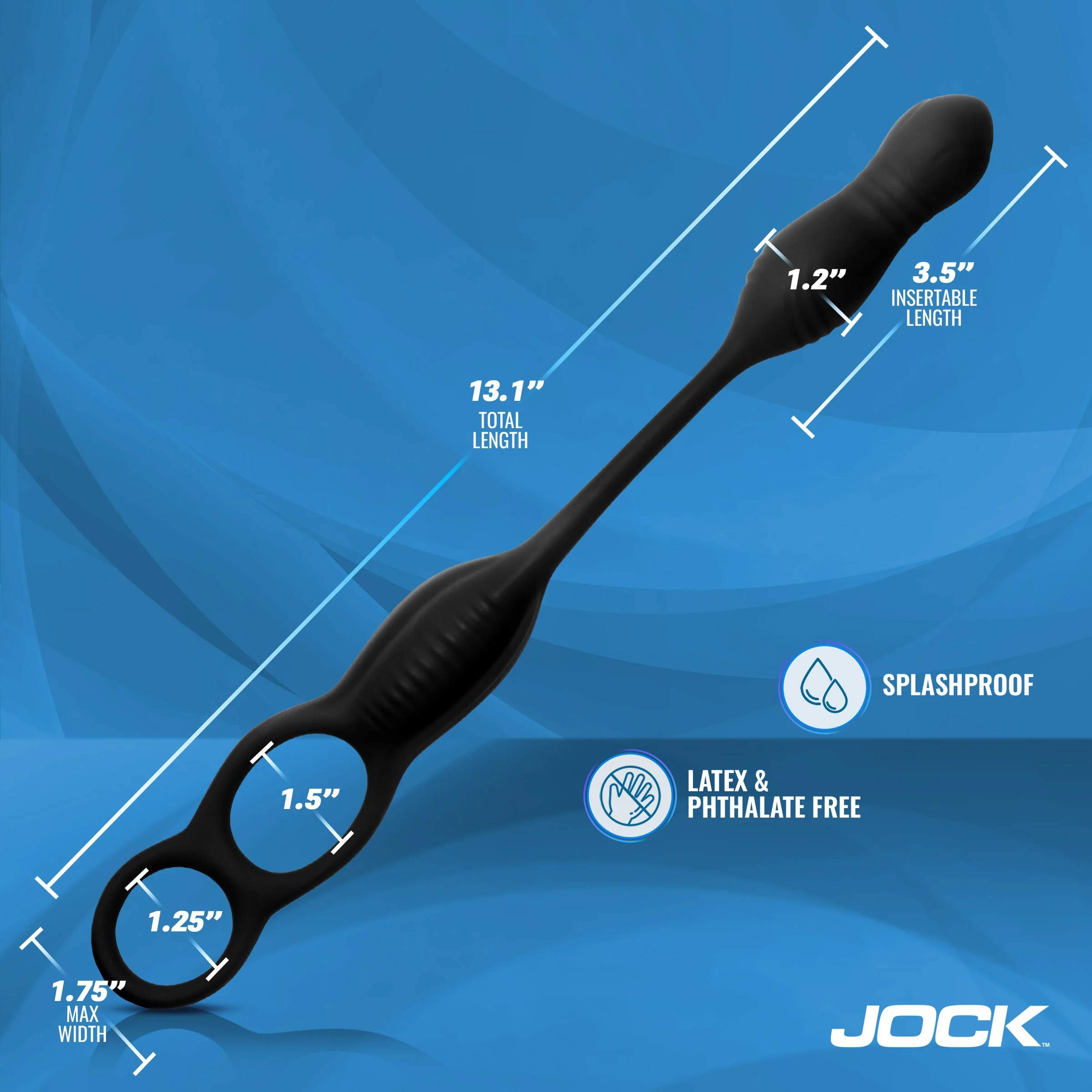 Enhancers Hyper Thrusting & Vibrating Anal Plug w/ C-Ring - Image 5