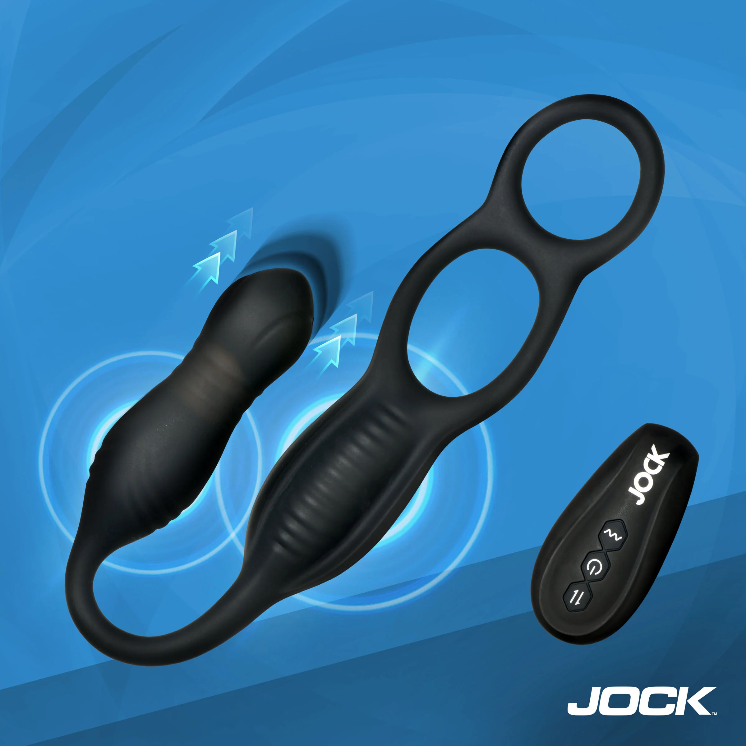Enhancers Hyper Thrusting & Vibrating Anal Plug w/ C-Ring - Image 6
