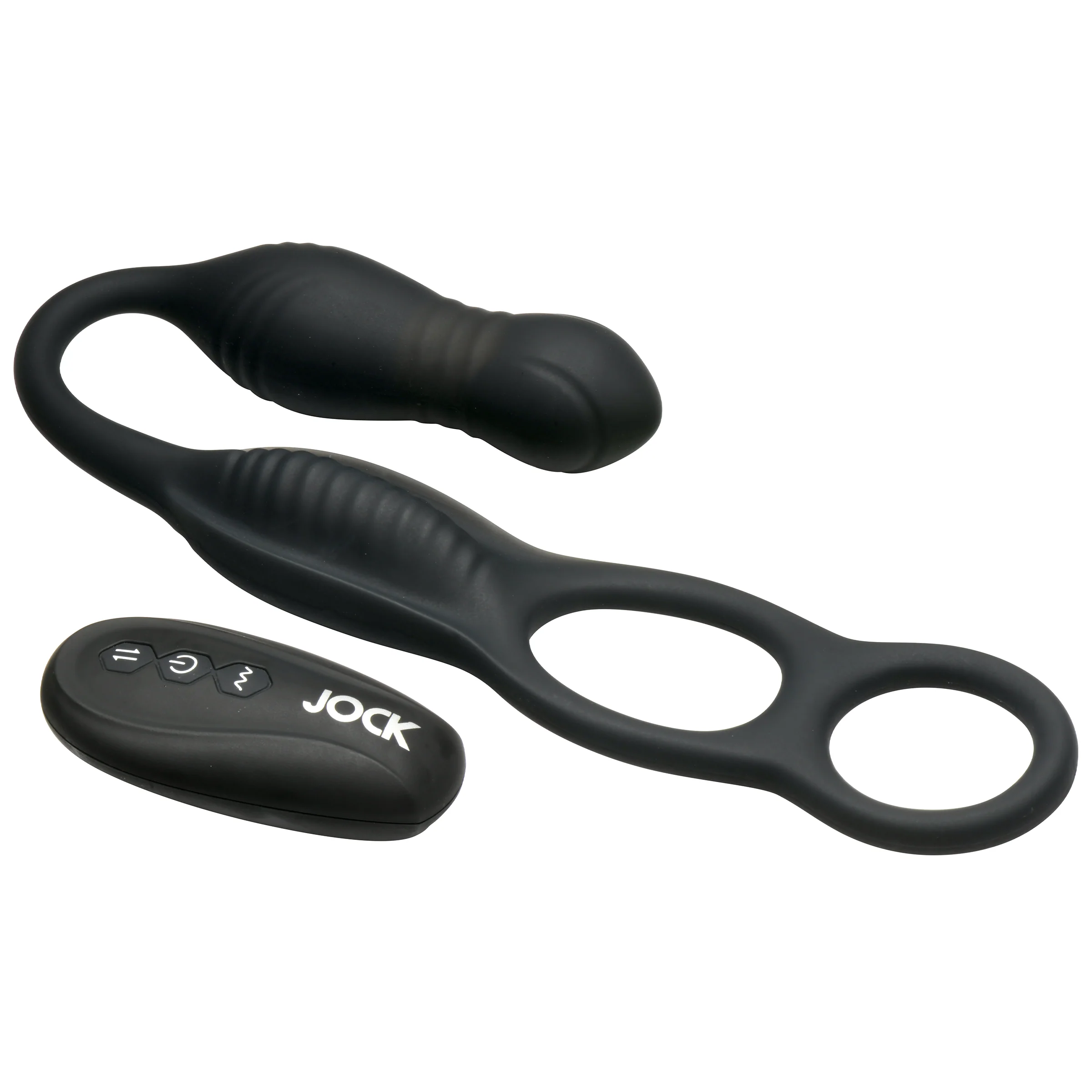 Enhancers Hyper Thrusting & Vibrating Anal Plug w/ C-Ring - Image 7