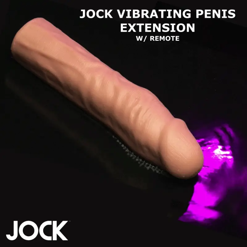 Enhancers Vibrating 1.5" Realistic Penis Extension - Image 2