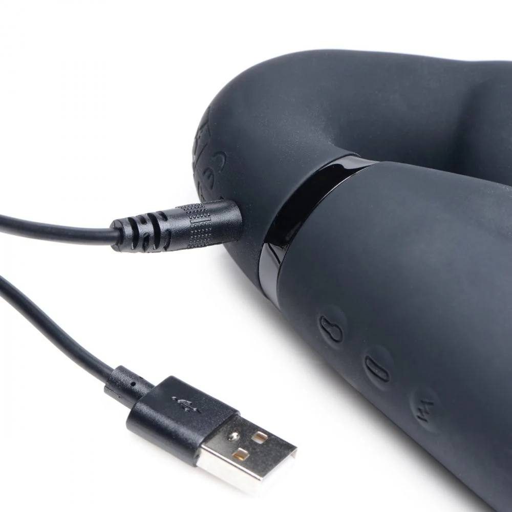 Ergo-Fit Twist Inflatable Vibrating Silicone Strapless Strap-on - Image 4