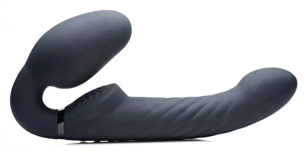 Ergo-Fit Twist Inflatable Vibrating Silicone Strapless Strap-on - Image 5