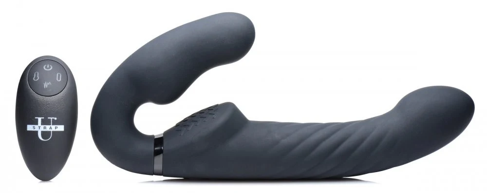 Ergo-Fit Twist Inflatable Vibrating Silicone Strapless Strap-on - Image 6
