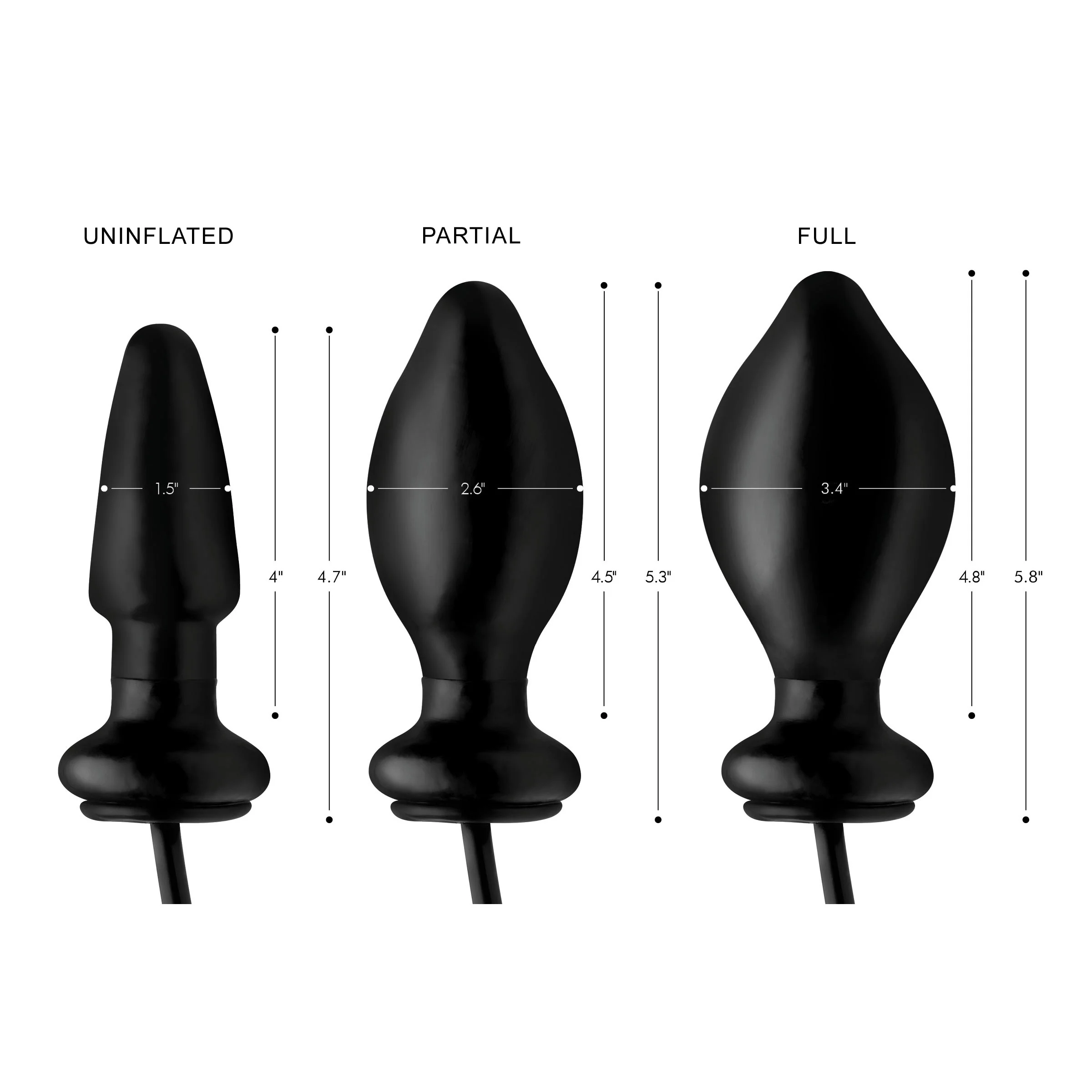 Expand Inflatable Anal Plug - Image 8