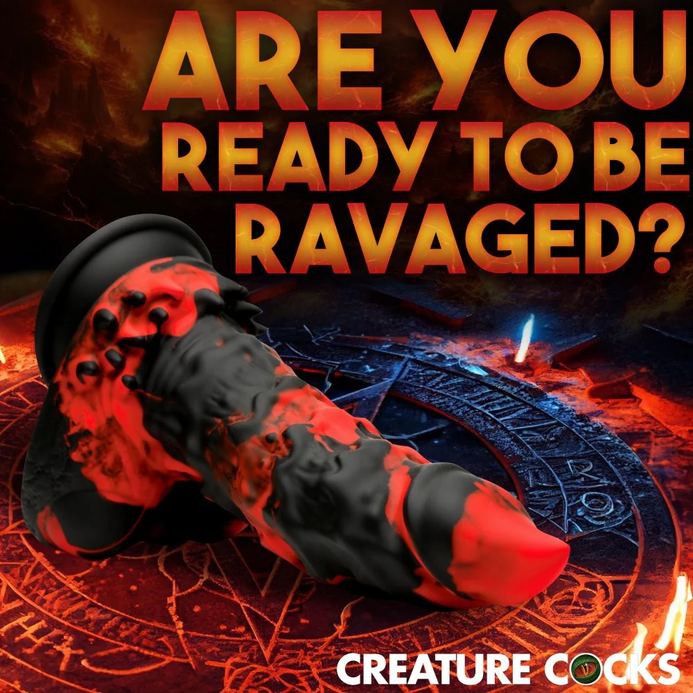Fire Demon Monster Silicone Dildo - Image 3