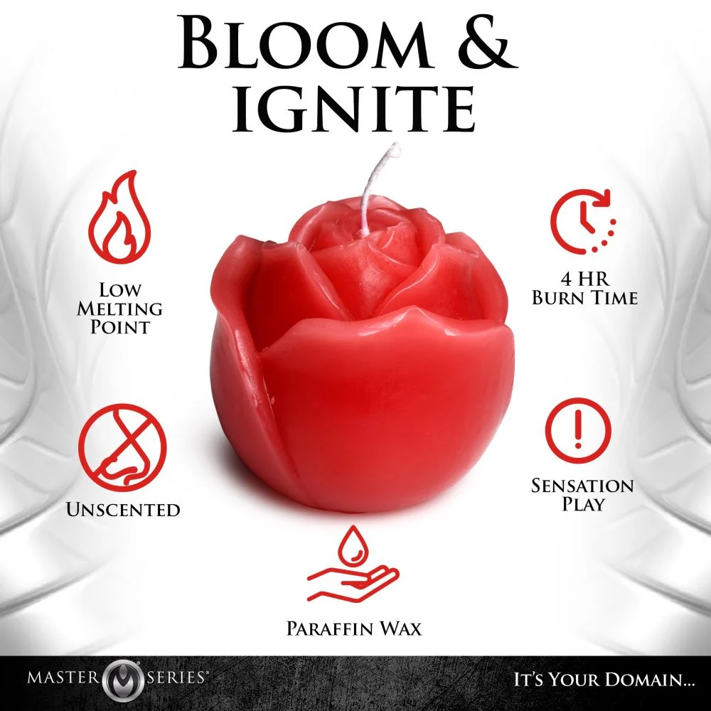 Flaming Rose Drip Candle - Image 5