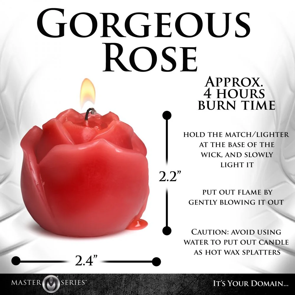 Flaming Rose Drip Candle - Image 6