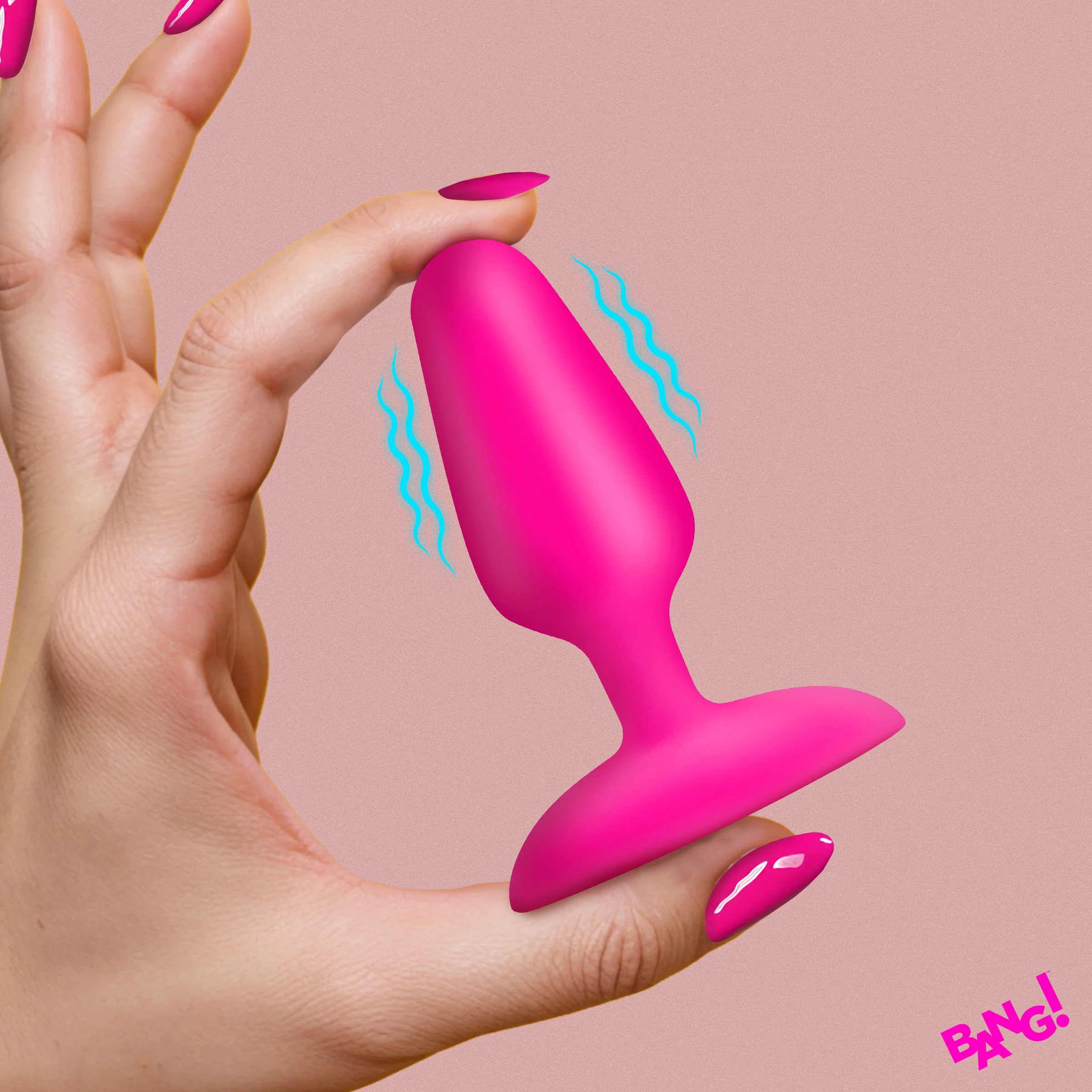Flexible Vibrating Silicone Butt Plug - Image 2