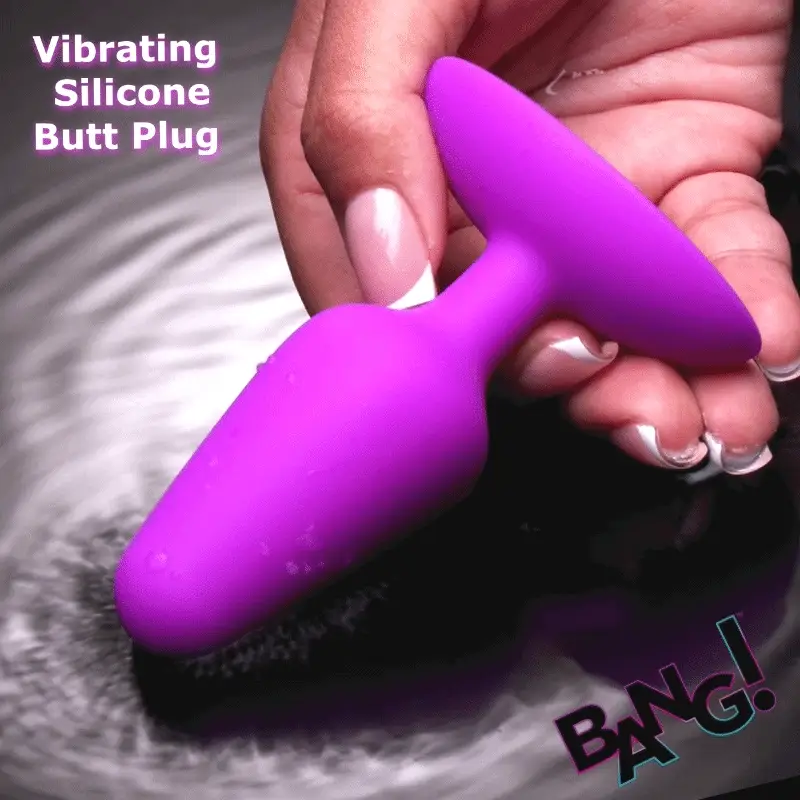 Flexible Vibrating Silicone Butt Plug - Image 3