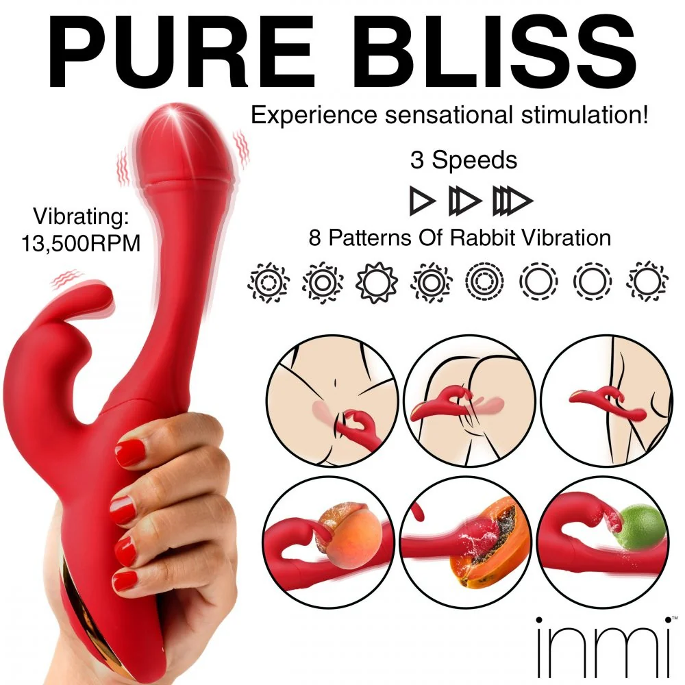 Flicking Silicone Rabbit Vibrator - Image 7
