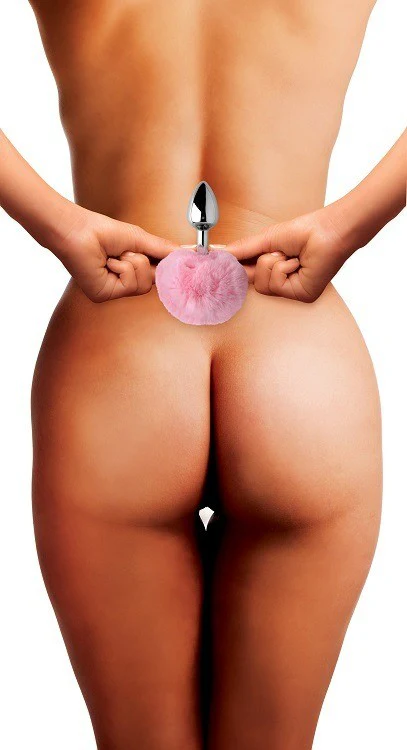 Fluffy Bunny Tail Anal Plug - Image 2