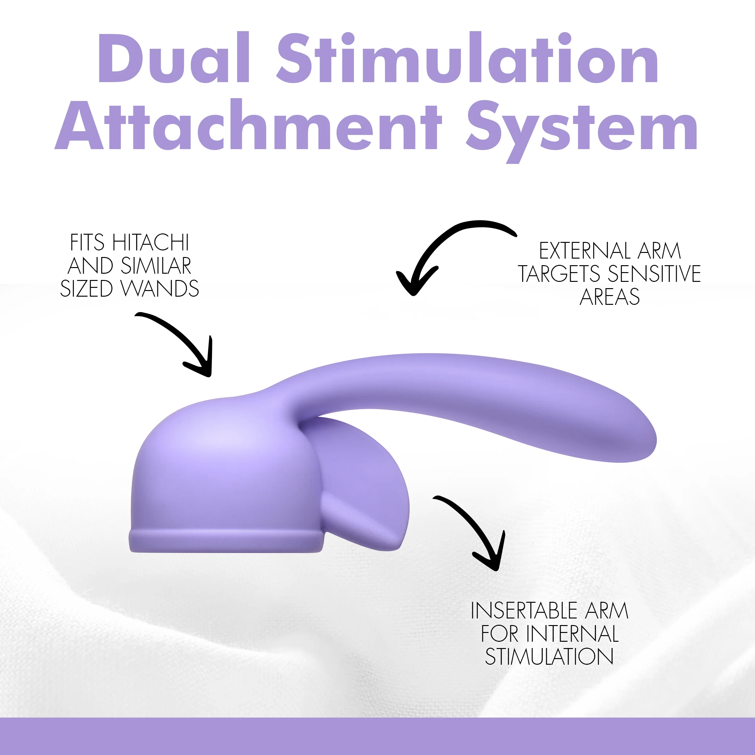 Fluttering Kiss Silicone Dual Stimulator Attachment - Image 3