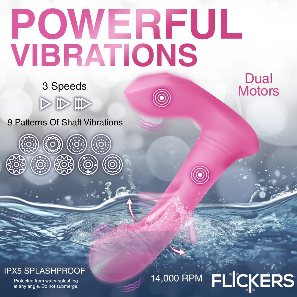 G-Flick G-Spot Flicking Silicone Vibrator with Remote - Image 4