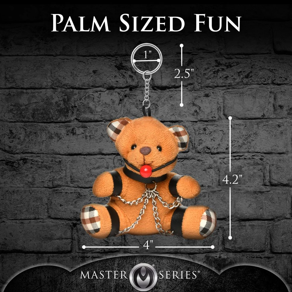 Gagged Teddy Bear Keychain - Image 4