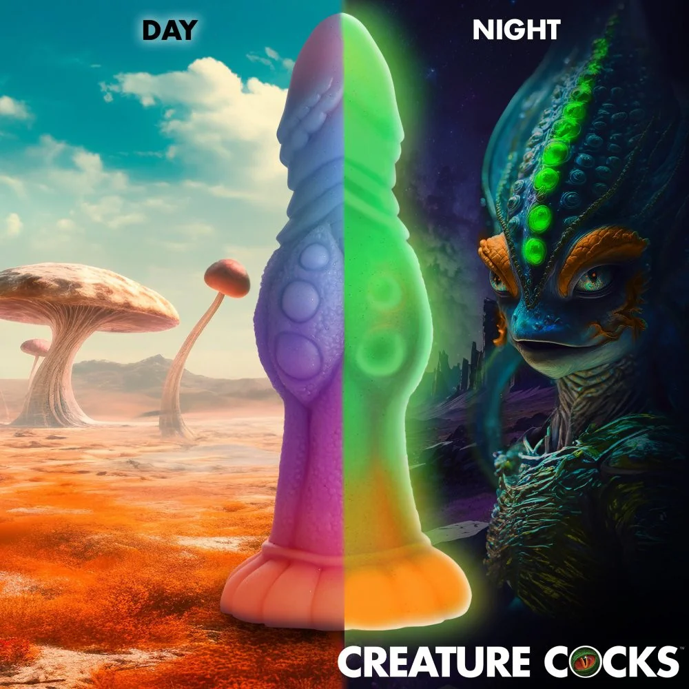 Galactic Cock Alien Creature Glow-in-the-Dark Silicone Dildo - Image 3