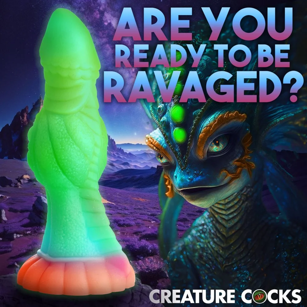Galactic Cock Alien Creature Glow-in-the-Dark Silicone Dildo - Image 5