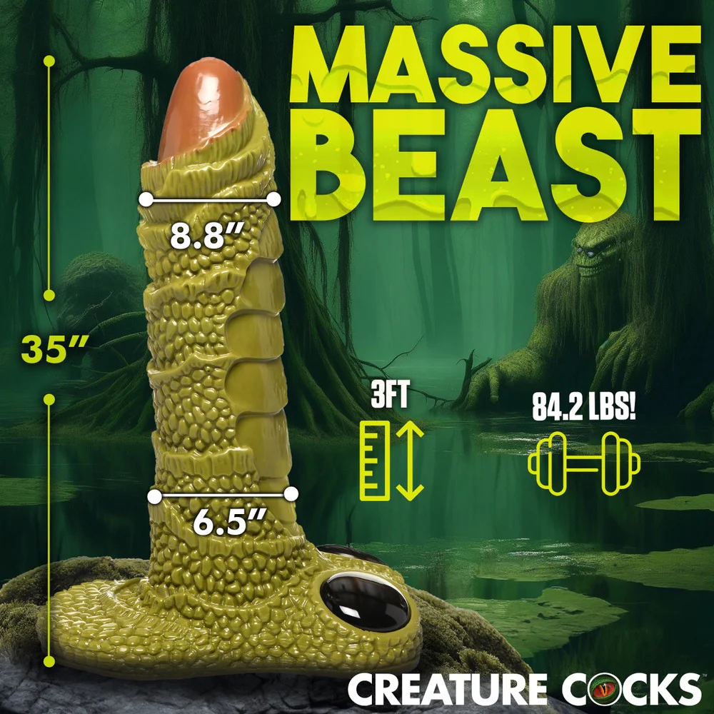 Giant Scaly Swamp Monster 3 Foot Giant Dildo - Image 3