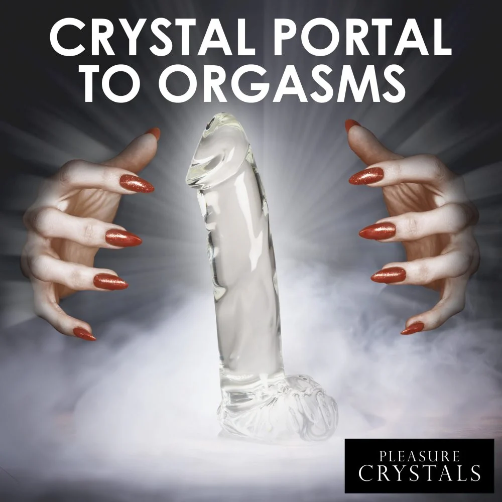 Glass Dildo with Balls - Image 3