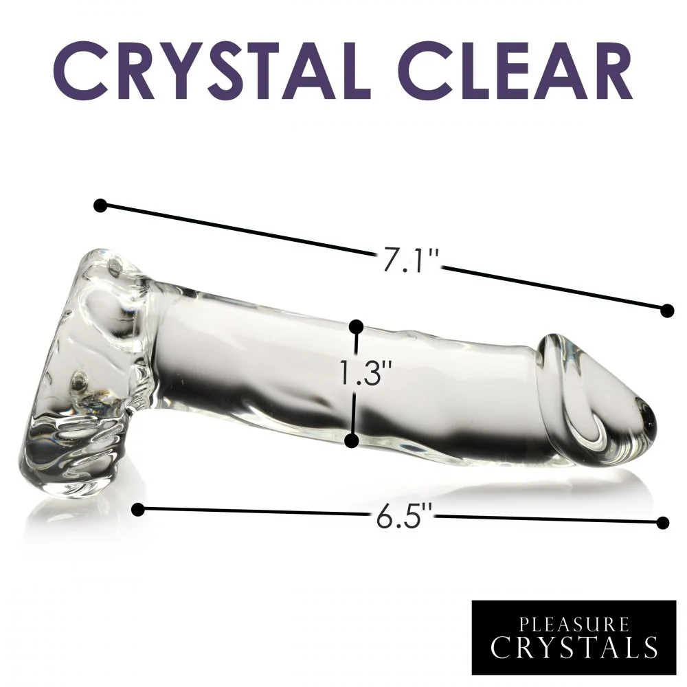 Glass Dildo with Balls - Image 4