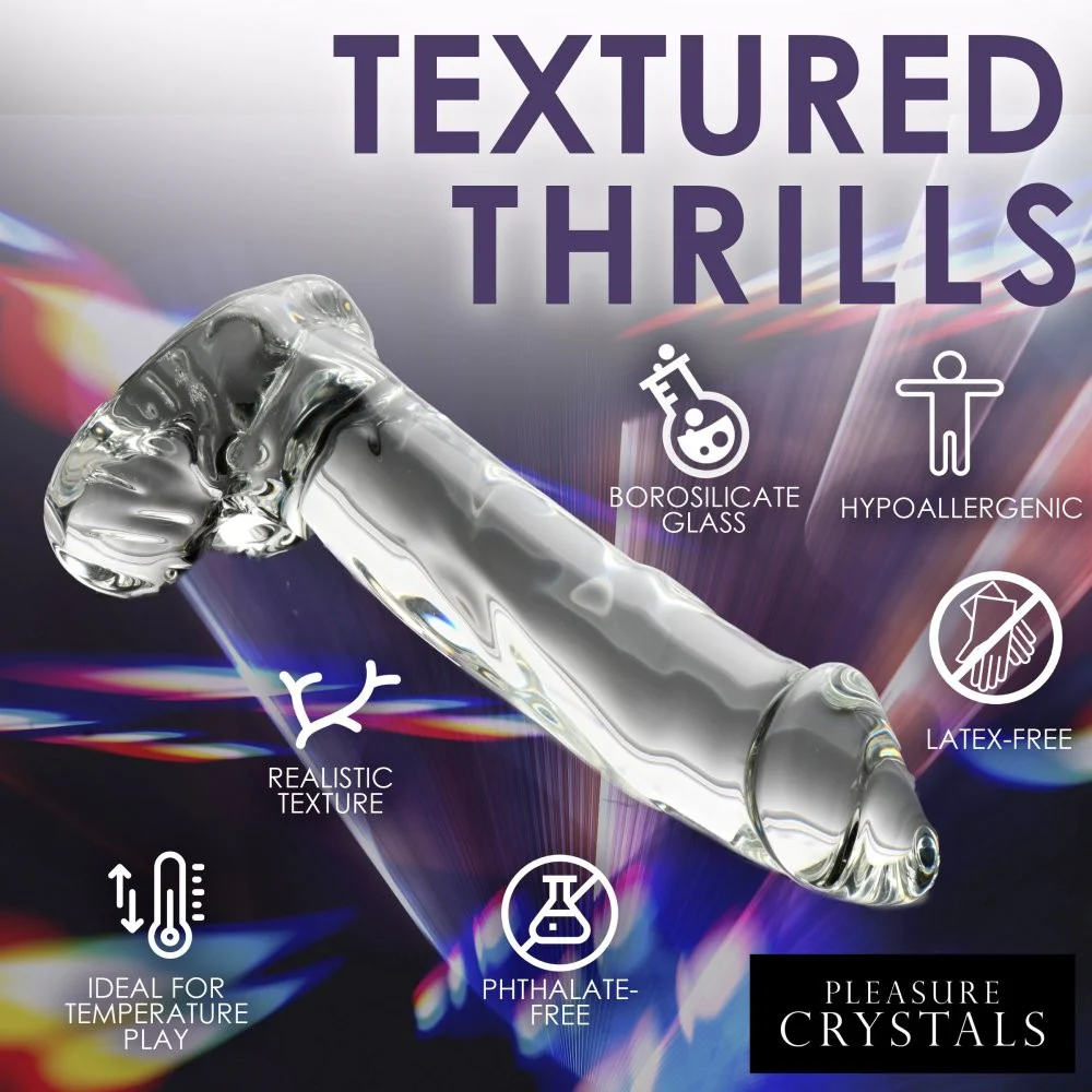 Glass Dildo with Balls - Image 5