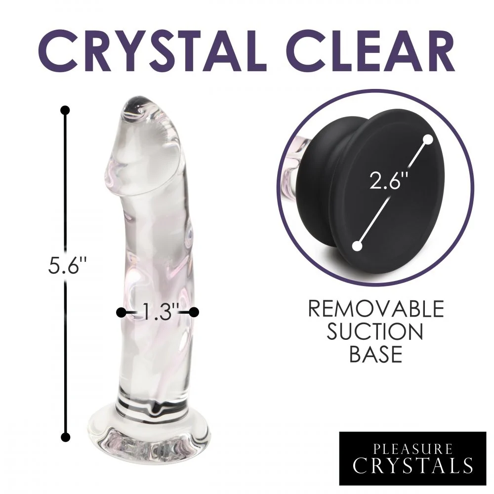 Glass Dildo with Silicone Base - Image 7