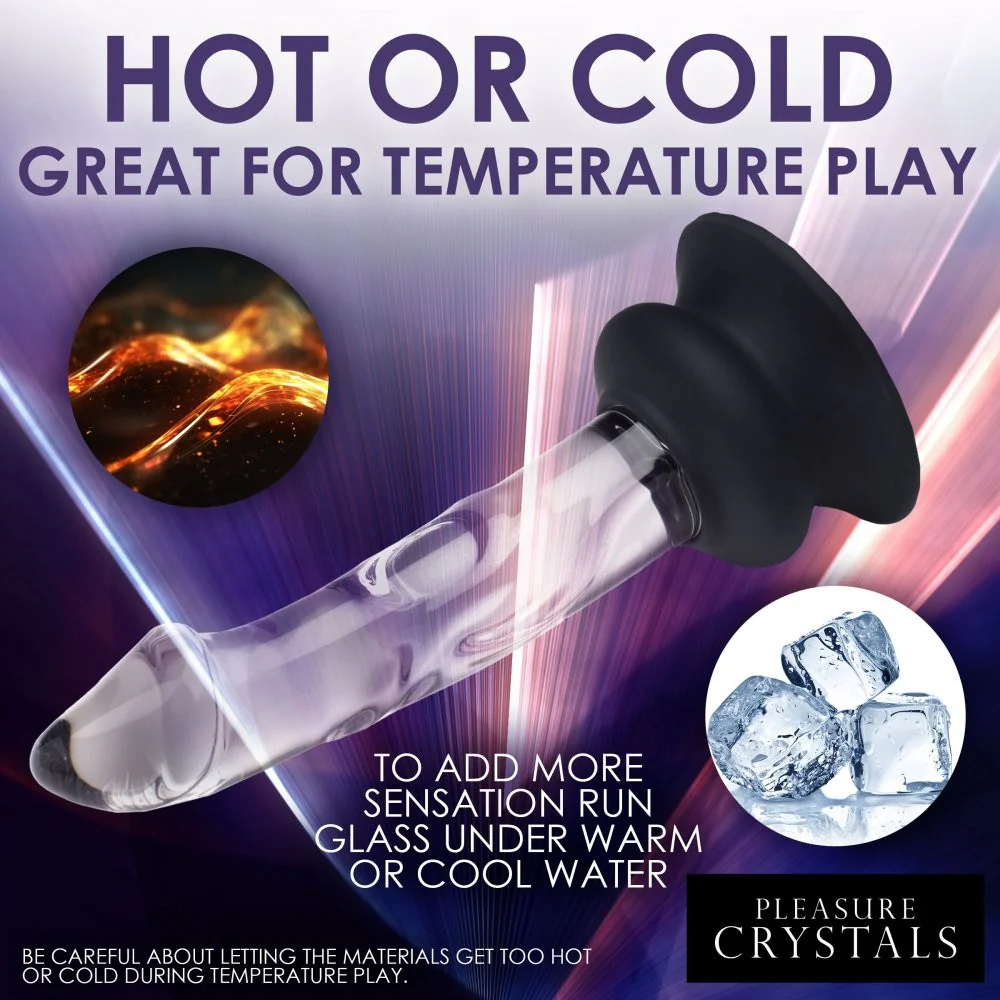 Glass Dildo with Silicone Base - Image 9