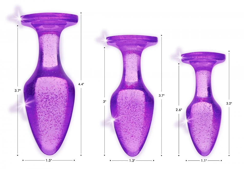 Glitter Gem Anal Plug Set - Image 4