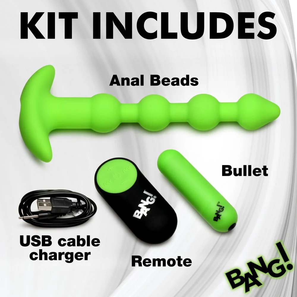 Glow-in-the-Dark Silicone Anal Beads - Image 4