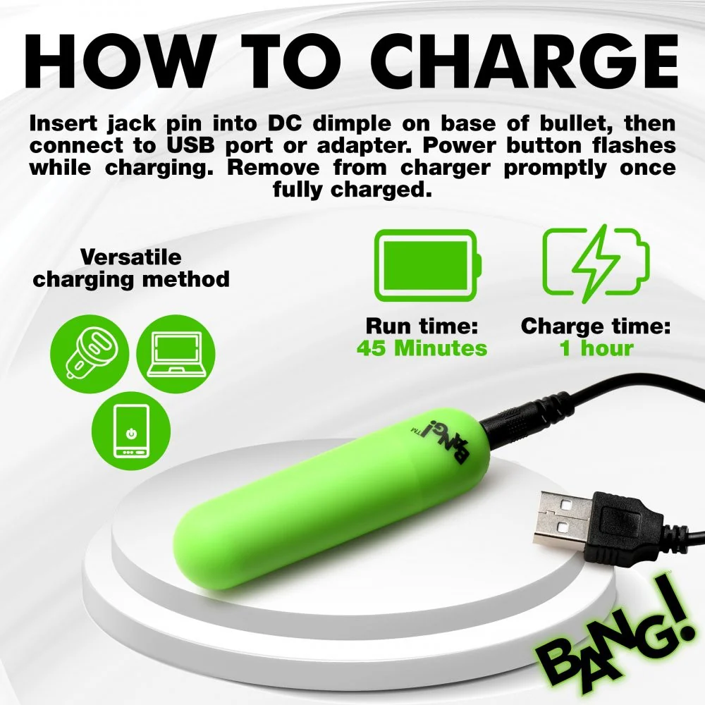 Glow-in-the-Dark Silicone Bullet - Image 8