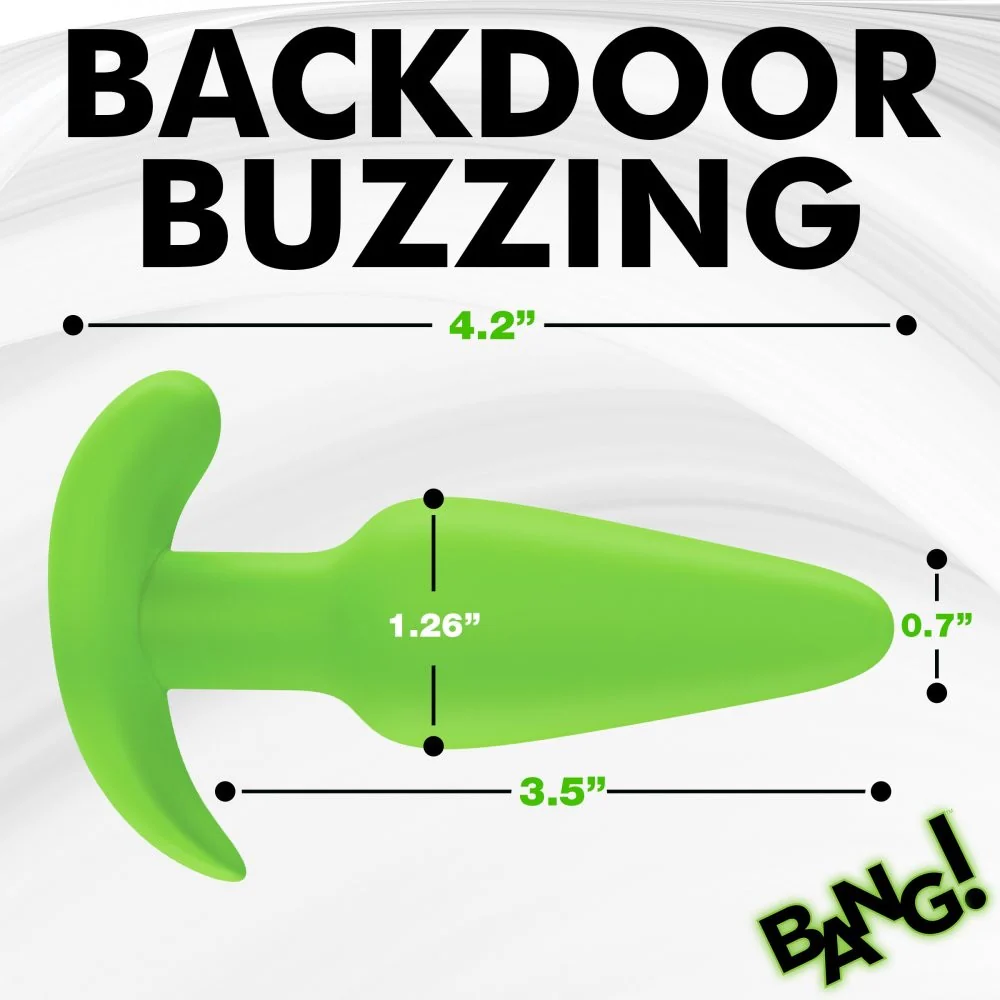 Glow-in-the-Dark Silicone Butt Plug - Image 7