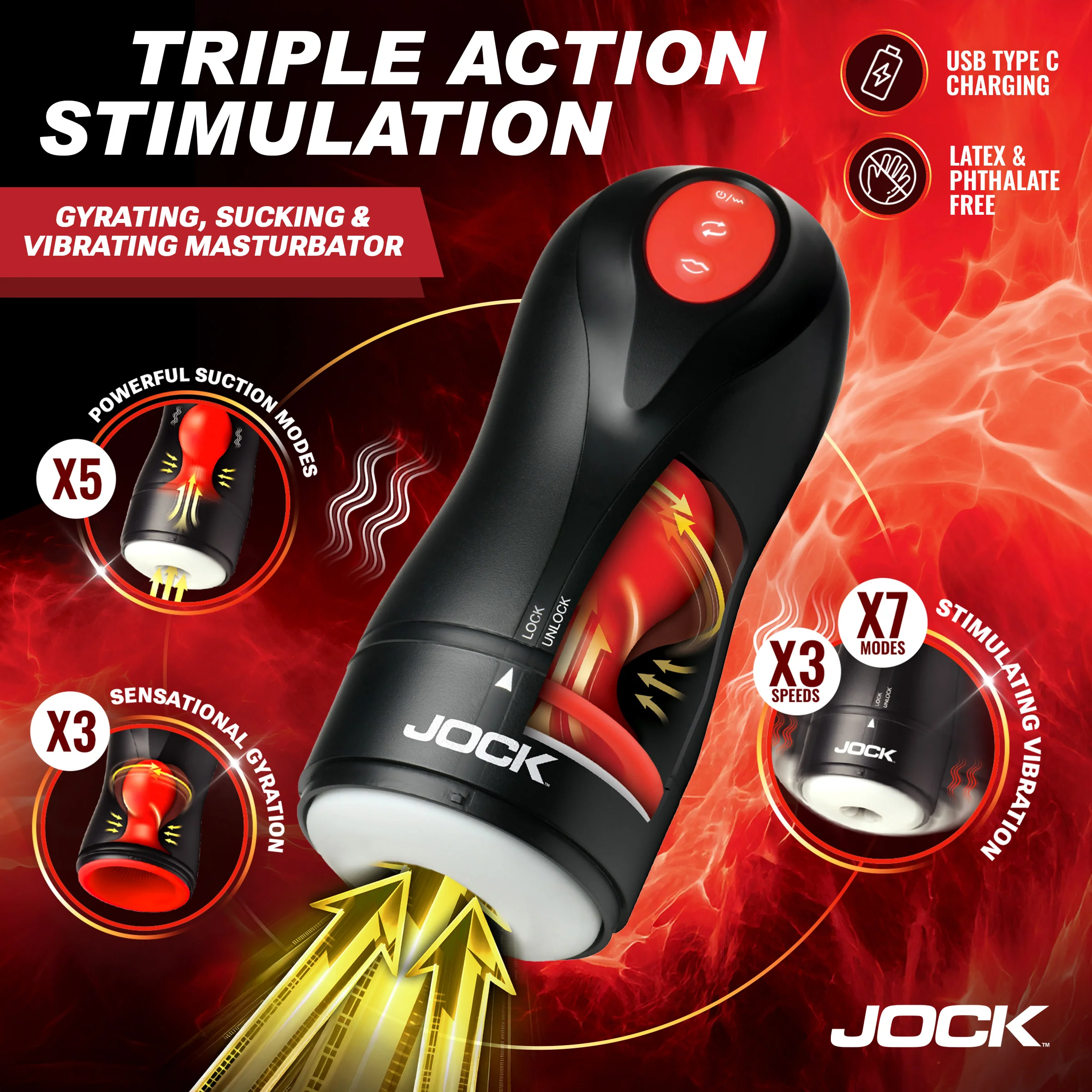 Gyroblast Gyrating, Sucking, & Vibrating Masturbator - Image 3
