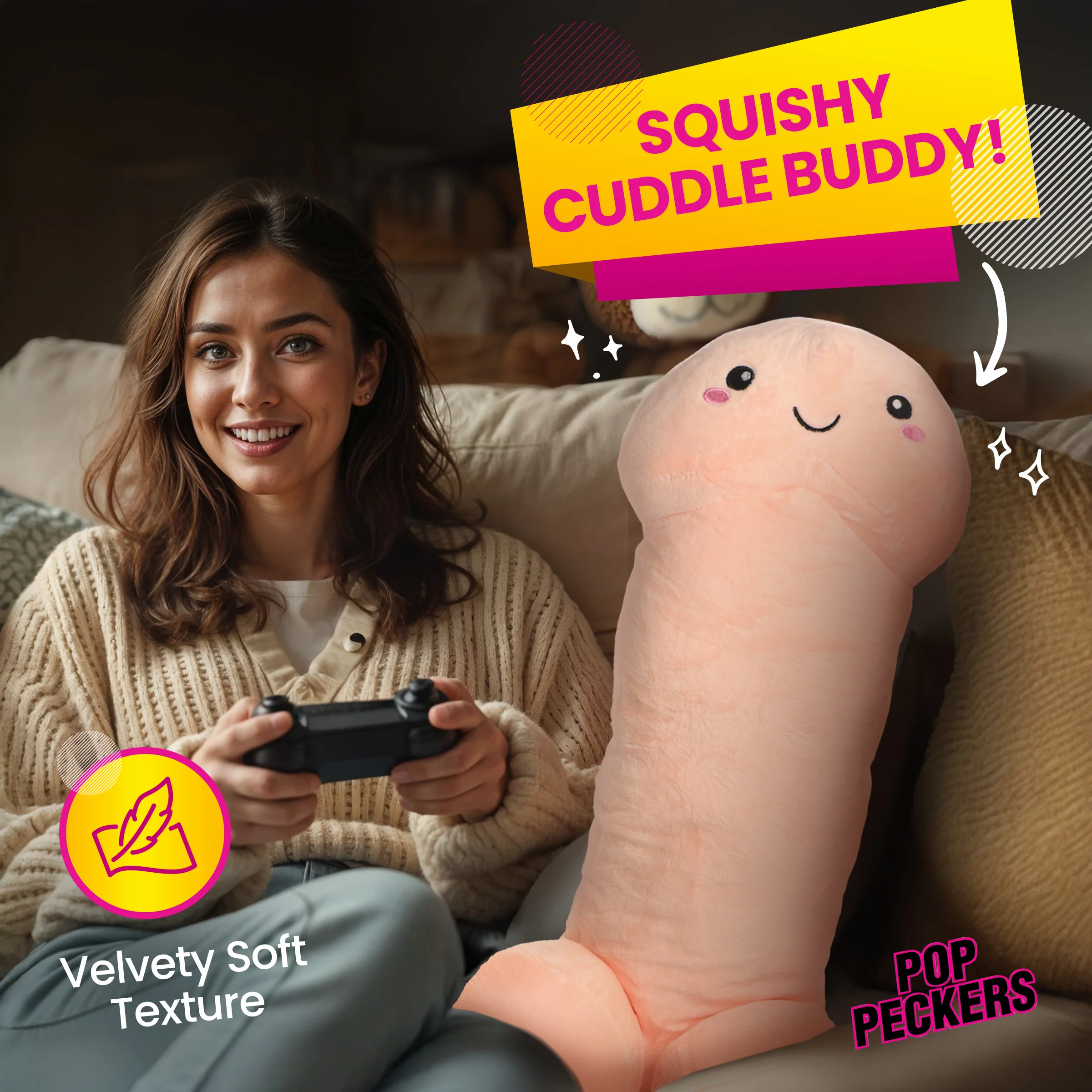 Happy Peckers Penis Pillow - Image 3