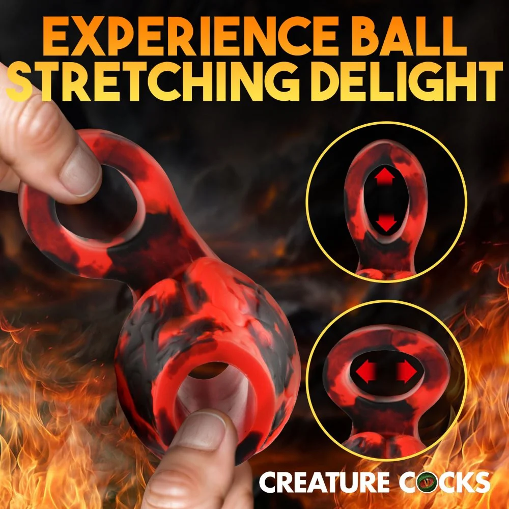 Hell Hound Silicone Girth Enhancer with Ball Strap - Image 2