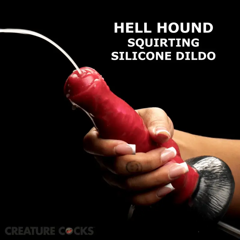 Hell-Hound Squirting Silicone Dildo - Image 2