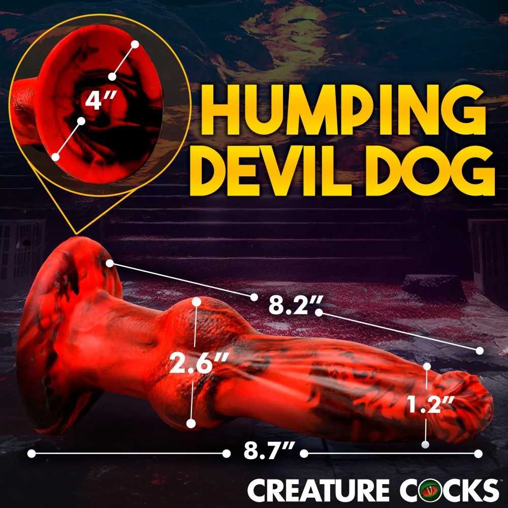 Hell Wolf Thrusting and Vibrating Silicone Dildo - Image 5