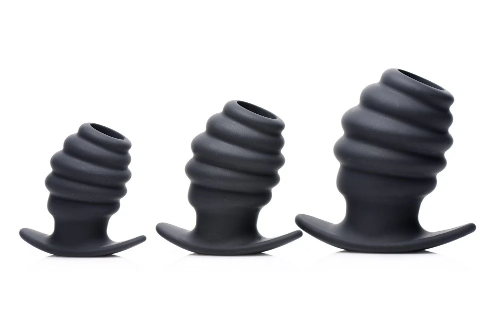 Hive Ass Tunnel Silicone Ribbed Hollow Anal Plug - Image 4