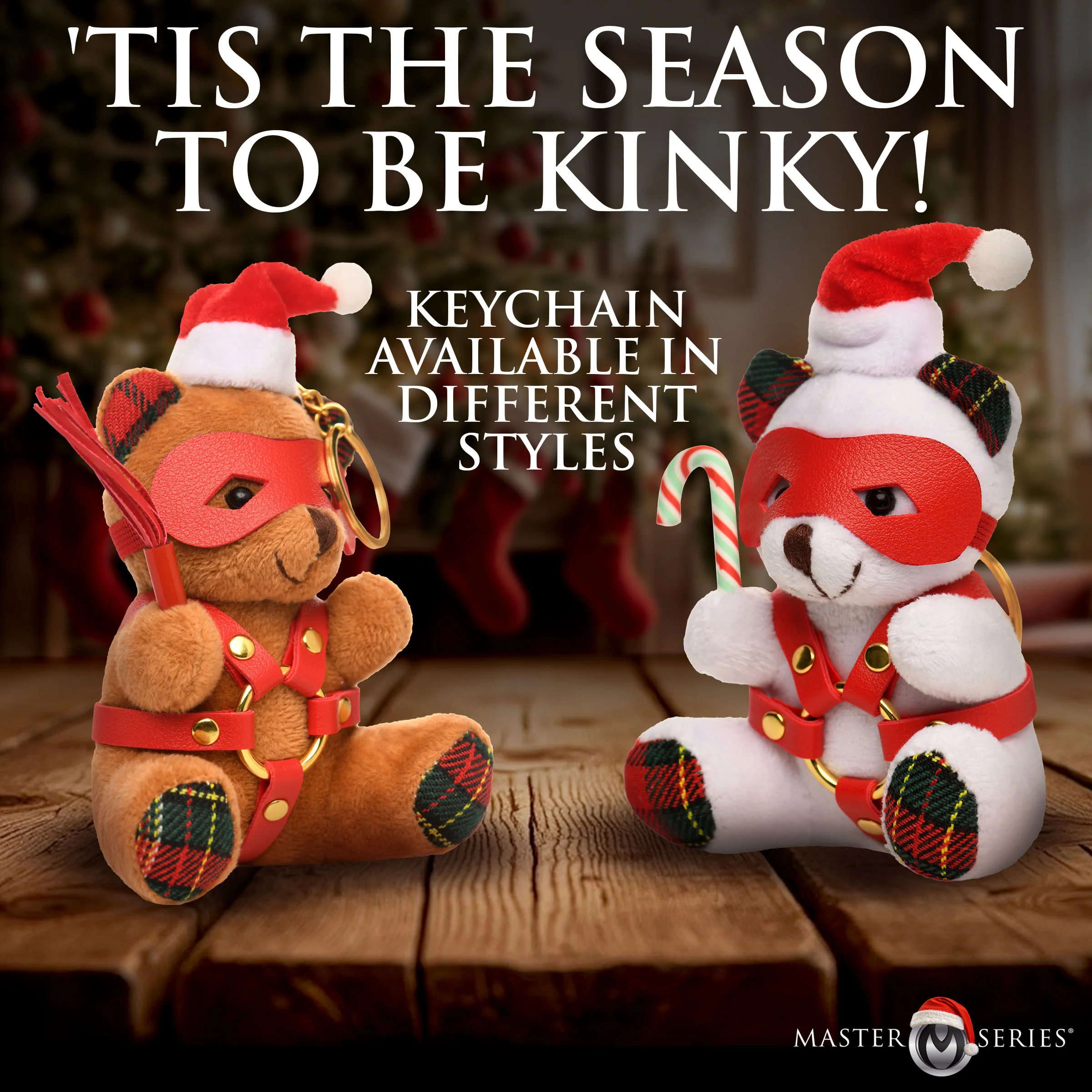 Holiday Bondage Bear Keychain - Image 4