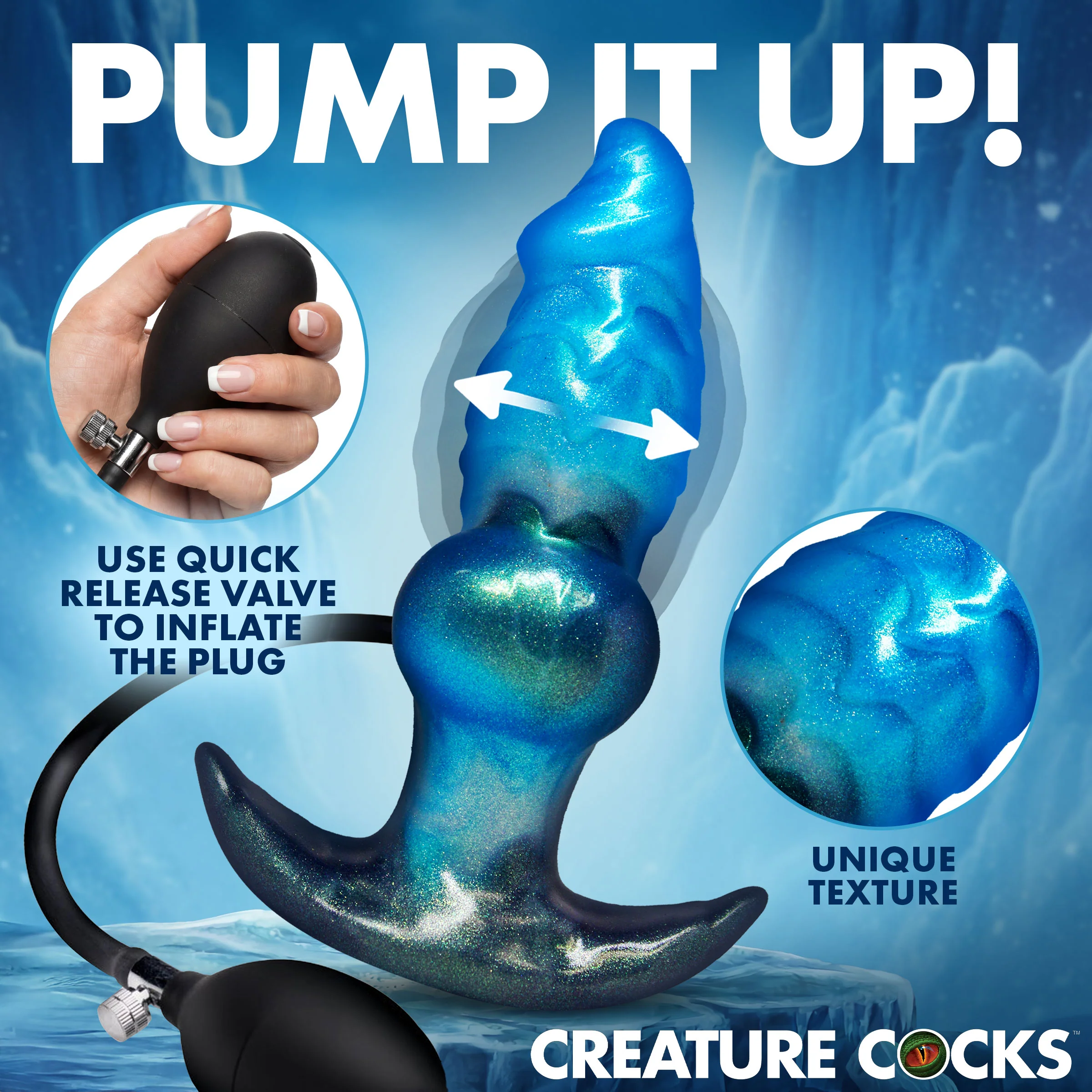 Bizzard Inflatable Silicone Anal Plug - Image 3
