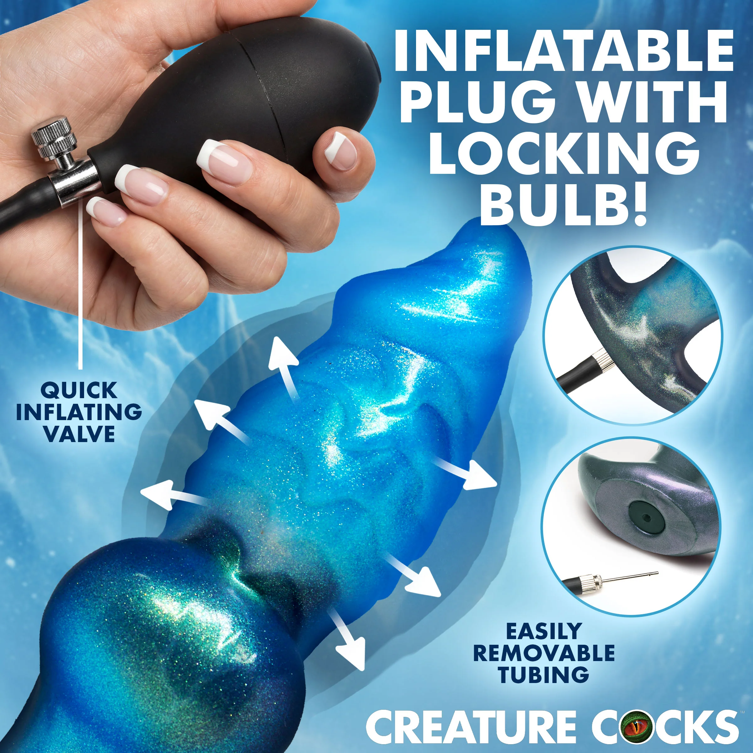 Bizzard Inflatable Silicone Anal Plug - Image 4