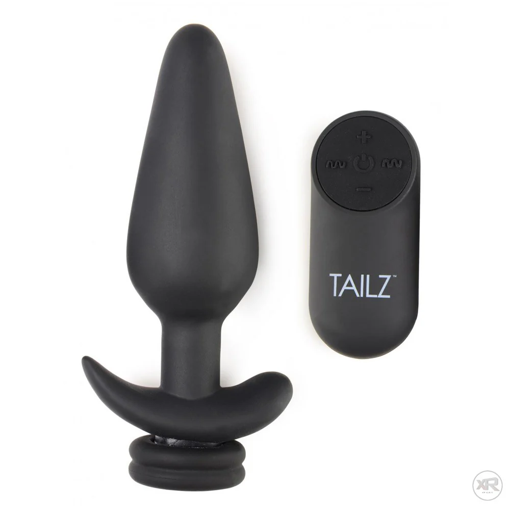 Interchangeable 10X Vibrating Silicone Anal Plug with Remote - Image 5