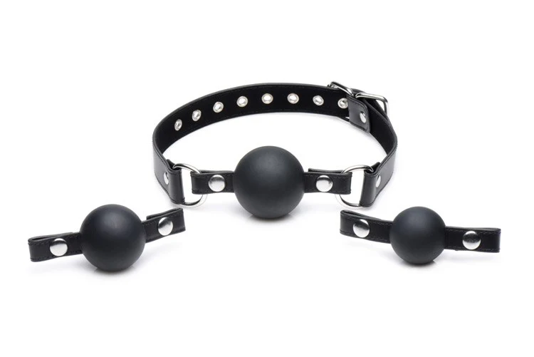 Interchangeable Silicone Ball Gag Set - Image 5