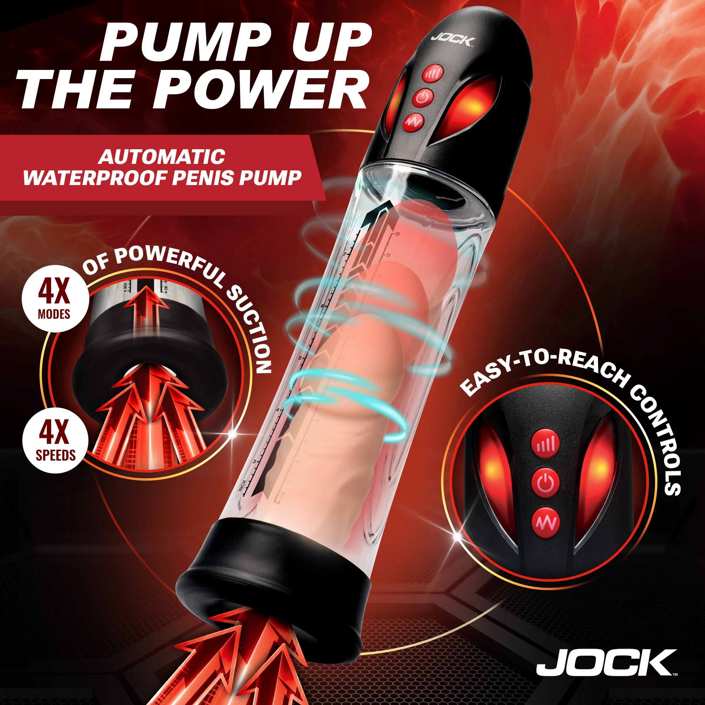 JOCK Advanced Automatic Waterproof Penis Pump - Image 3