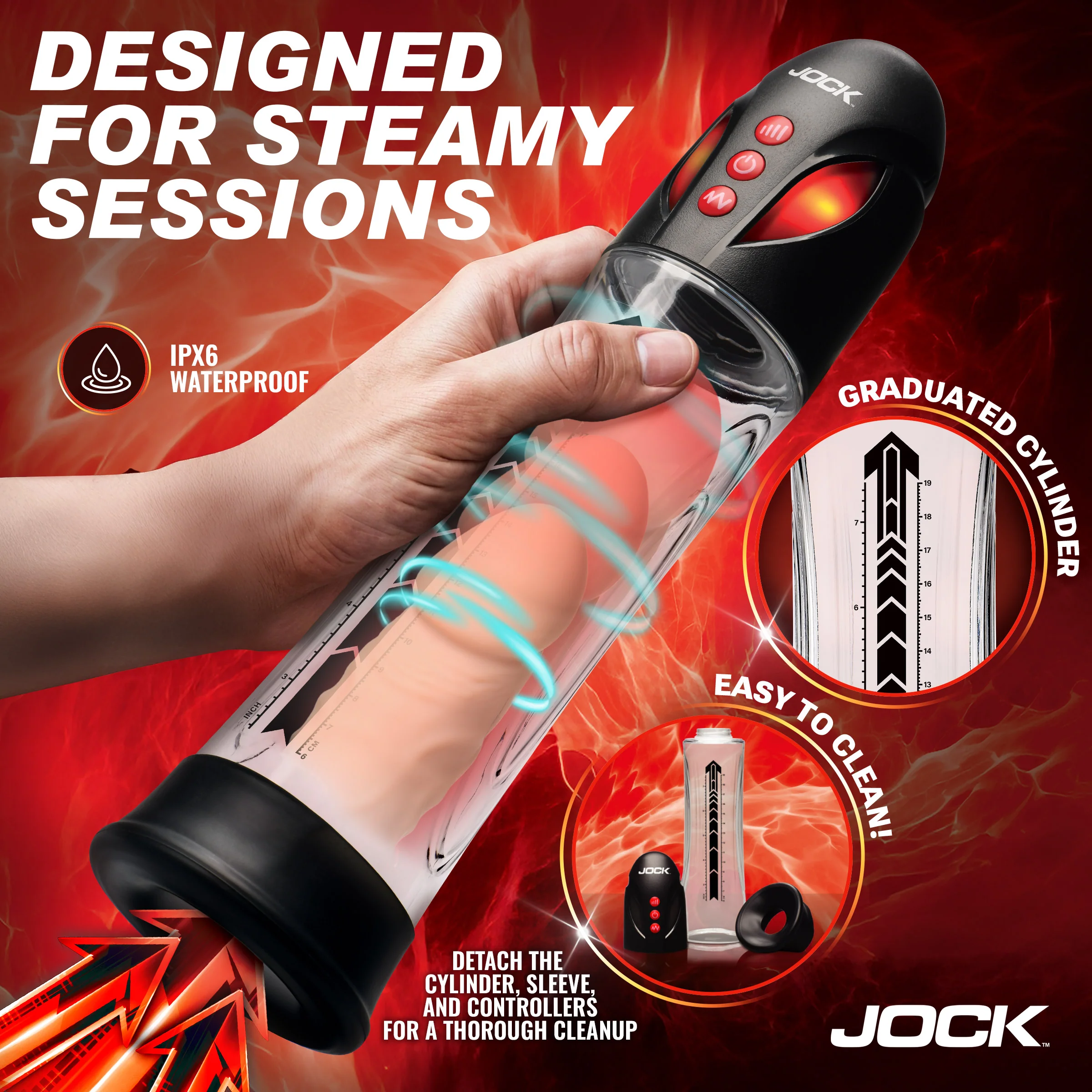 JOCK Advanced Automatic Waterproof Penis Pump - Image 5