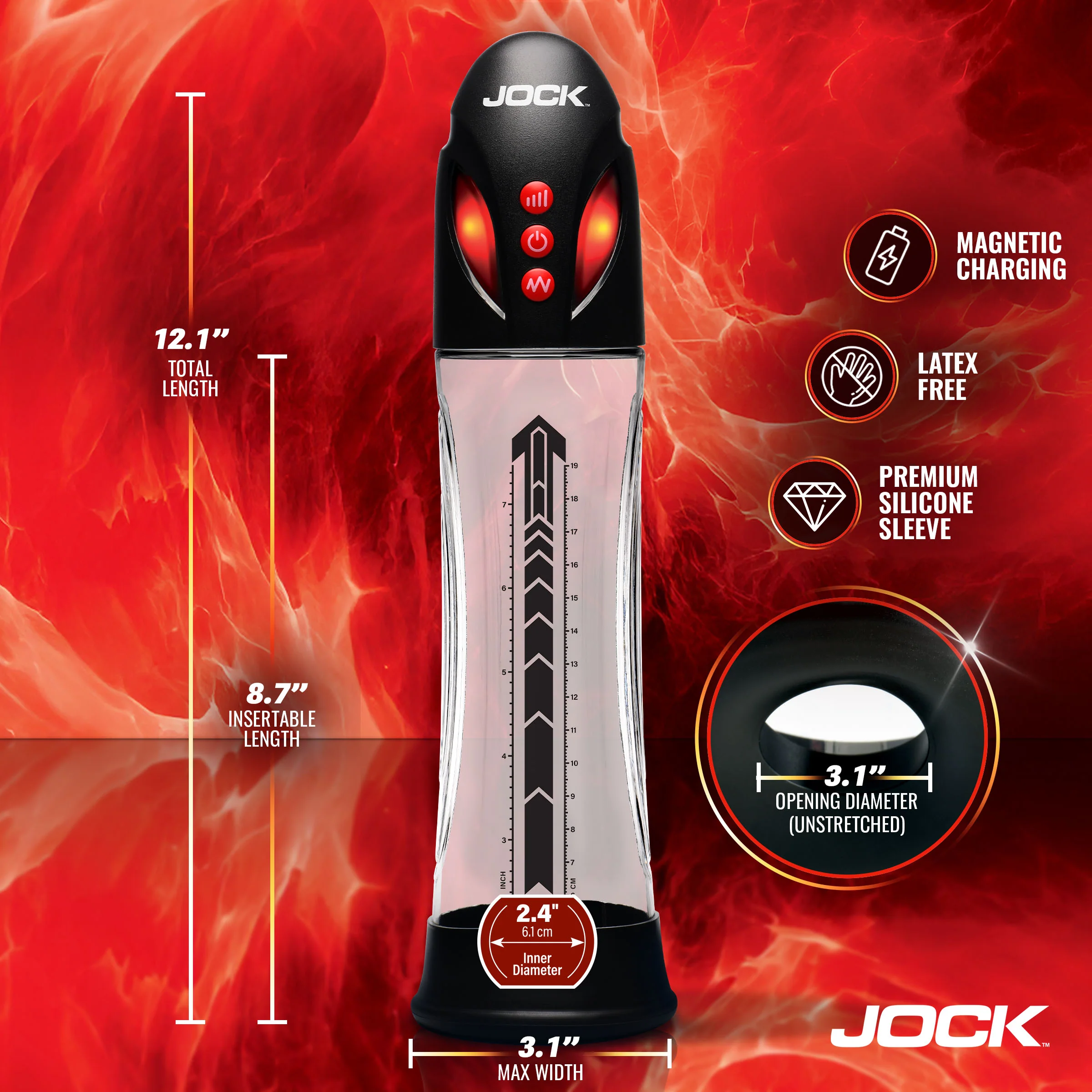 JOCK Advanced Automatic Waterproof Penis Pump - Image 6