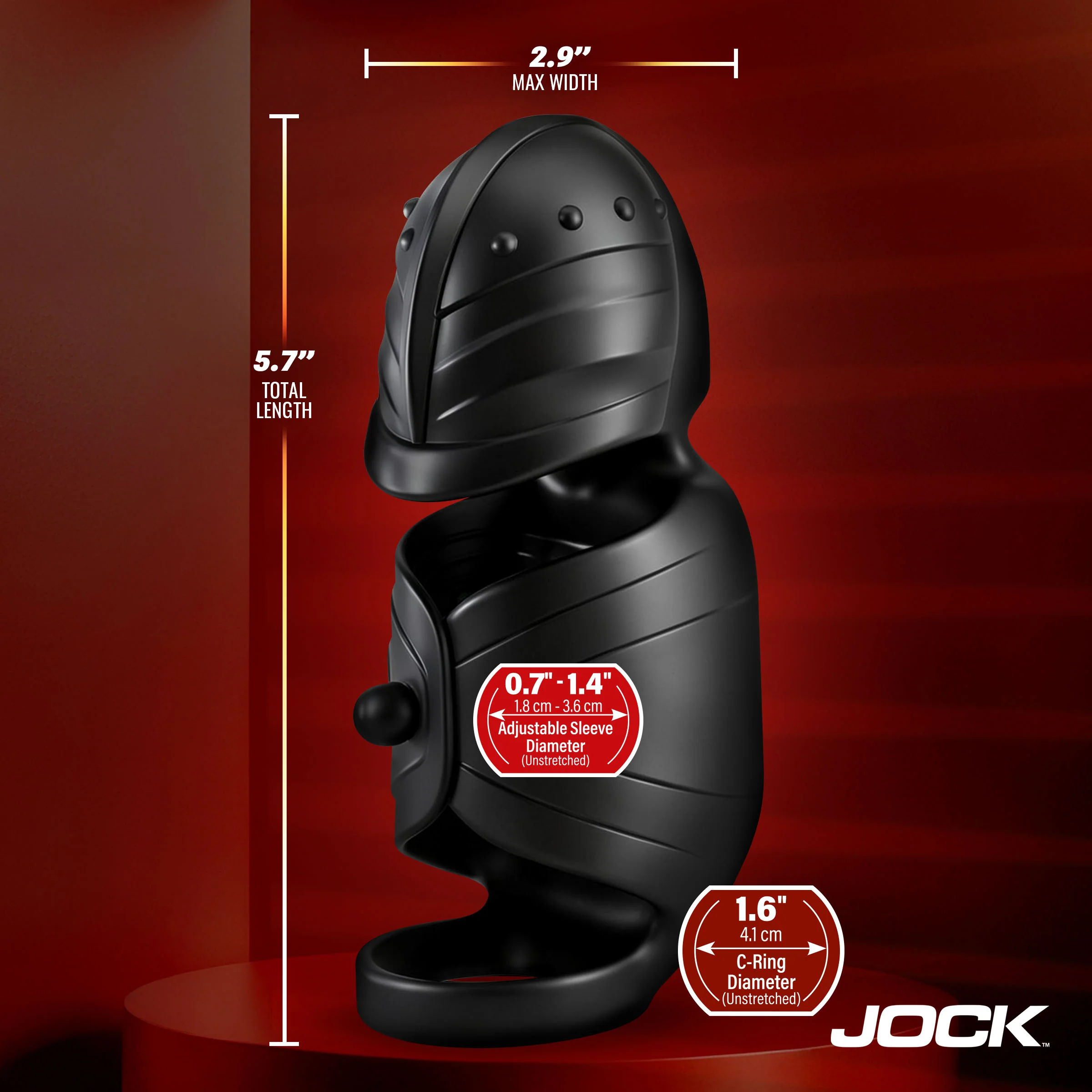 JOCK Advanced Helmet Humper Gyrating & Vibrating Silicone Masturbator - Image 5
