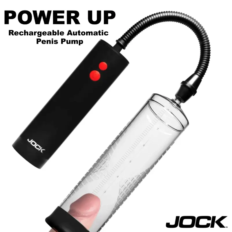 JOCK Advanced Power Up Rechargeable Automatic Penis Pump - Image 2